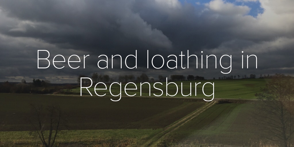 Beer and loathing in Regensburg