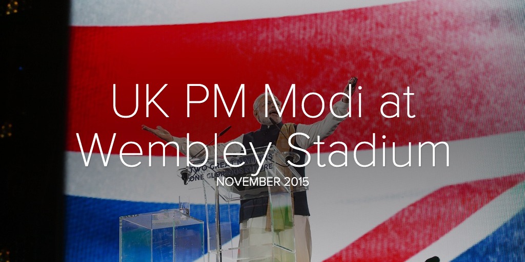 UK PM Modi at Wembley Stadium