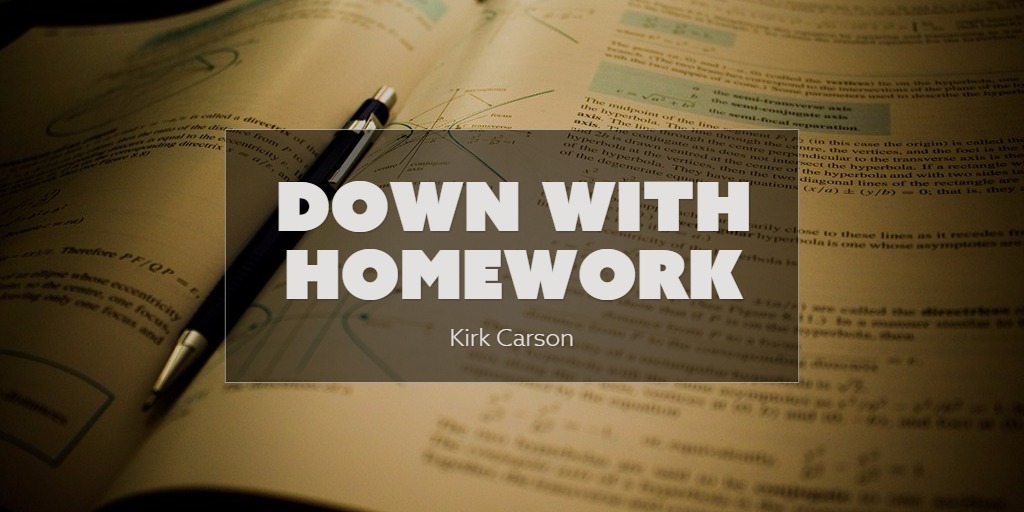 down with homework quiz